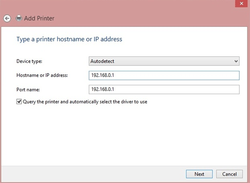 Manually enter Router IP Address